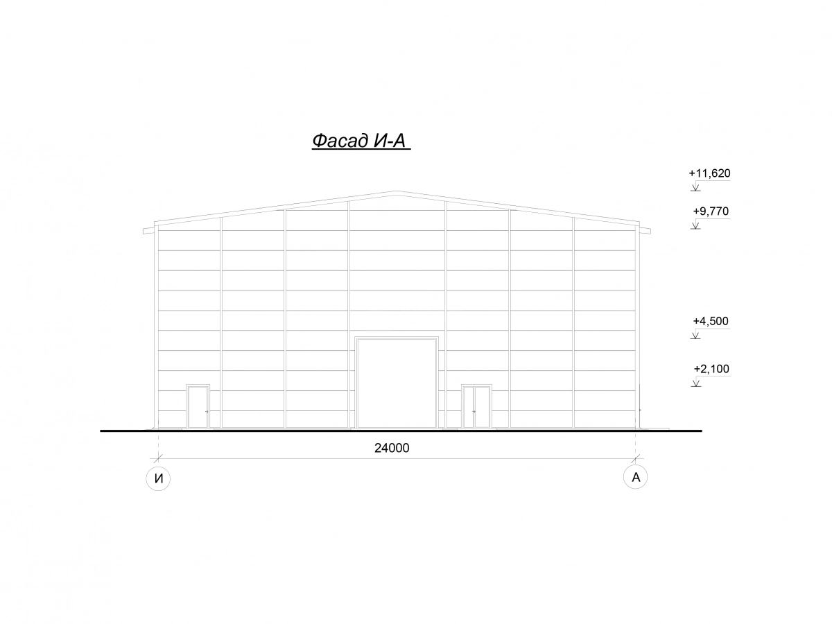 3D визуализация Производственный корпус из сэндвич-панелей - фото 11