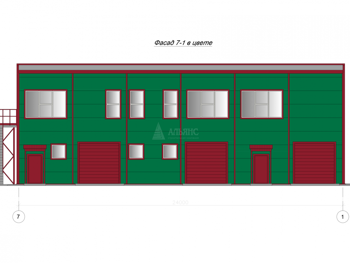 Планировка Офис из сэндвич-панелей -  фото 13