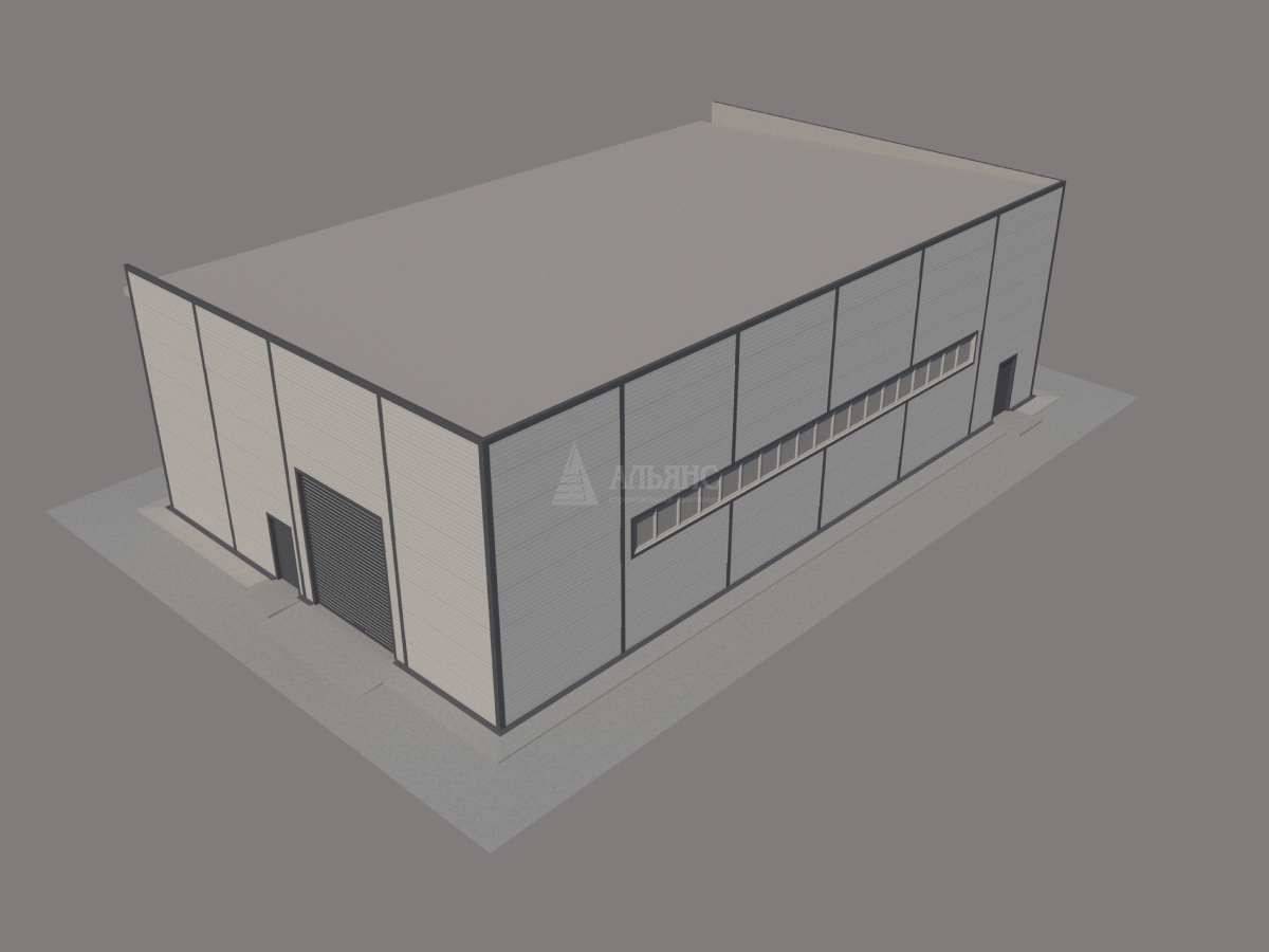 3D визуализация СТО из сэндвич-панелей - фото 13