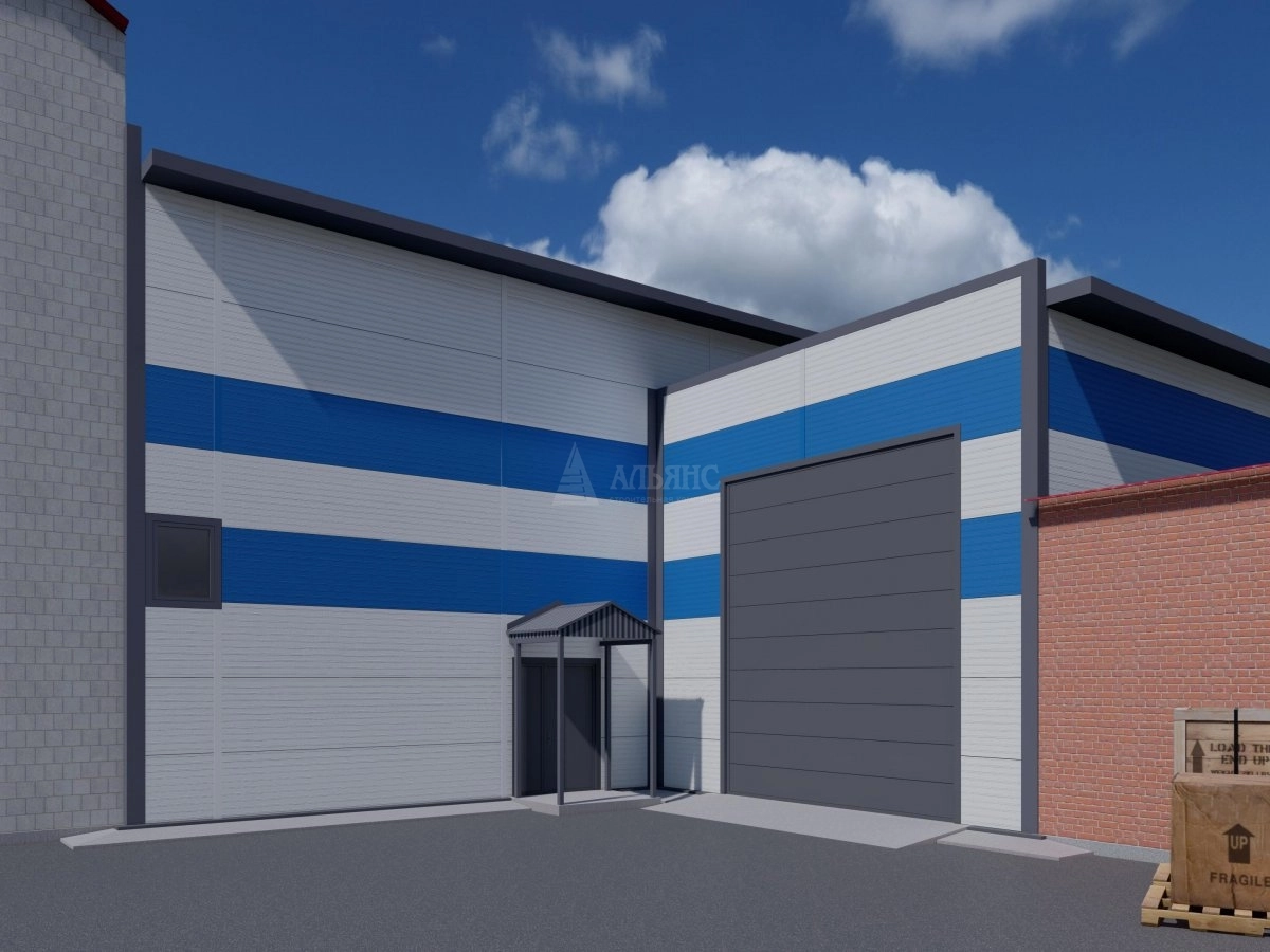 3D визуализация Магазины, ТЦ из сэндвич-панелей, павильоны из сэндвич панелей - фото 3