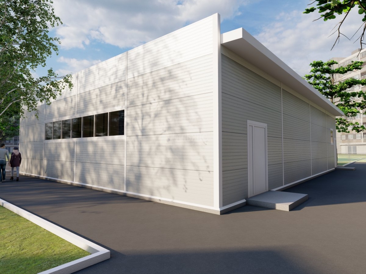 3D визуализация Магазин из сэндвич-панелей - фото 2