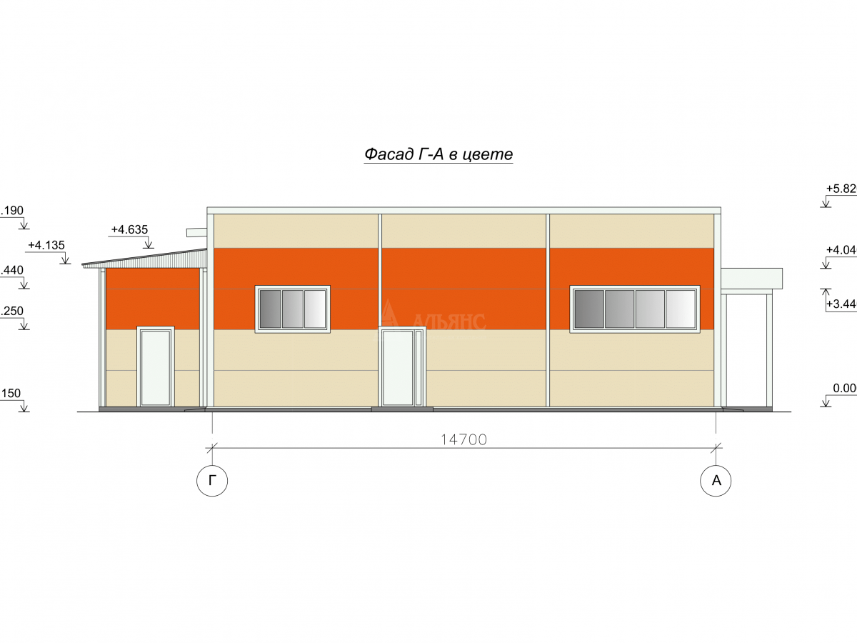 Планировка  Магазин продуктов из сэндвич-панелей -  фото 3